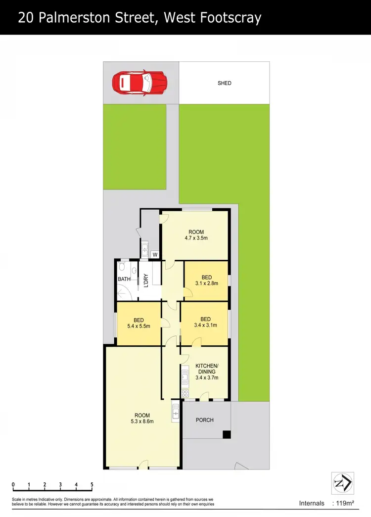 Floorplan of Homely house listing, 20 Palmerston Street, West Footscray VIC 3012