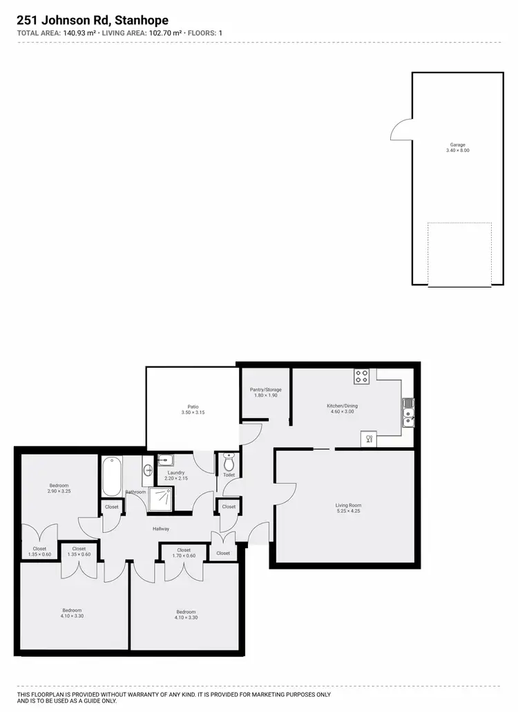 Floorplan of Homely house listing, 251 Johnson Road, Stanhope VIC 3623
