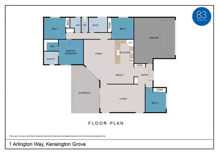 Floorplan of Homely house listing, 1 Arlington Way, Kensington Grove QLD 4341