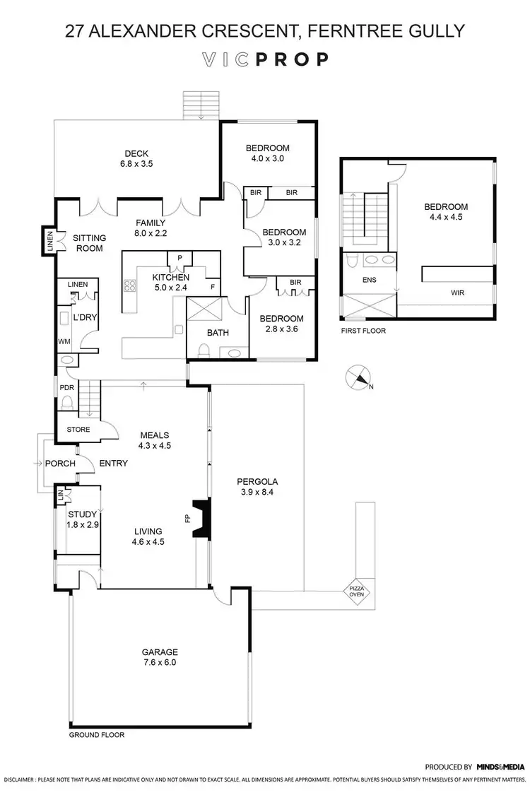 Floorplan of Homely house listing, 27 Alexander Crescent, Ferntree Gully VIC 3156