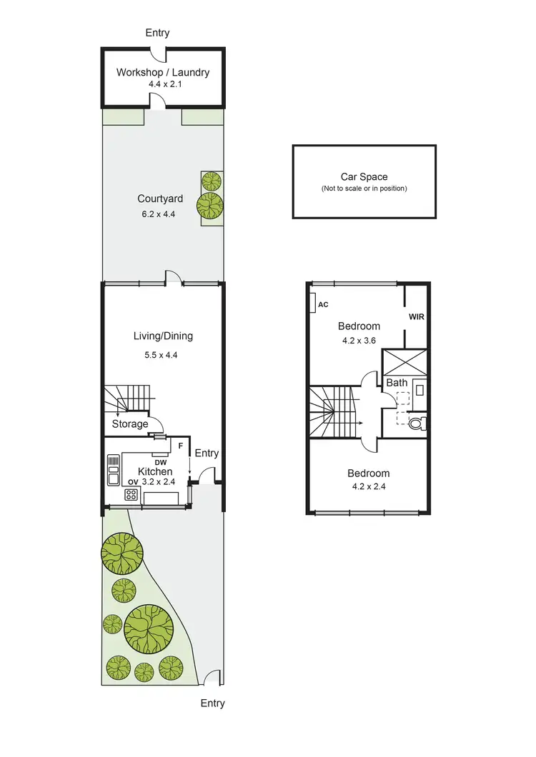 Floorplan of Homely townhouse listing, 17/89 Neerim Road, Glen Huntly VIC 3163