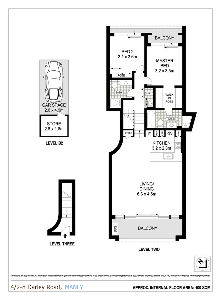 Floorplan of Homely apartment listing, 4/2-8 Darley Road, Manly NSW 2095