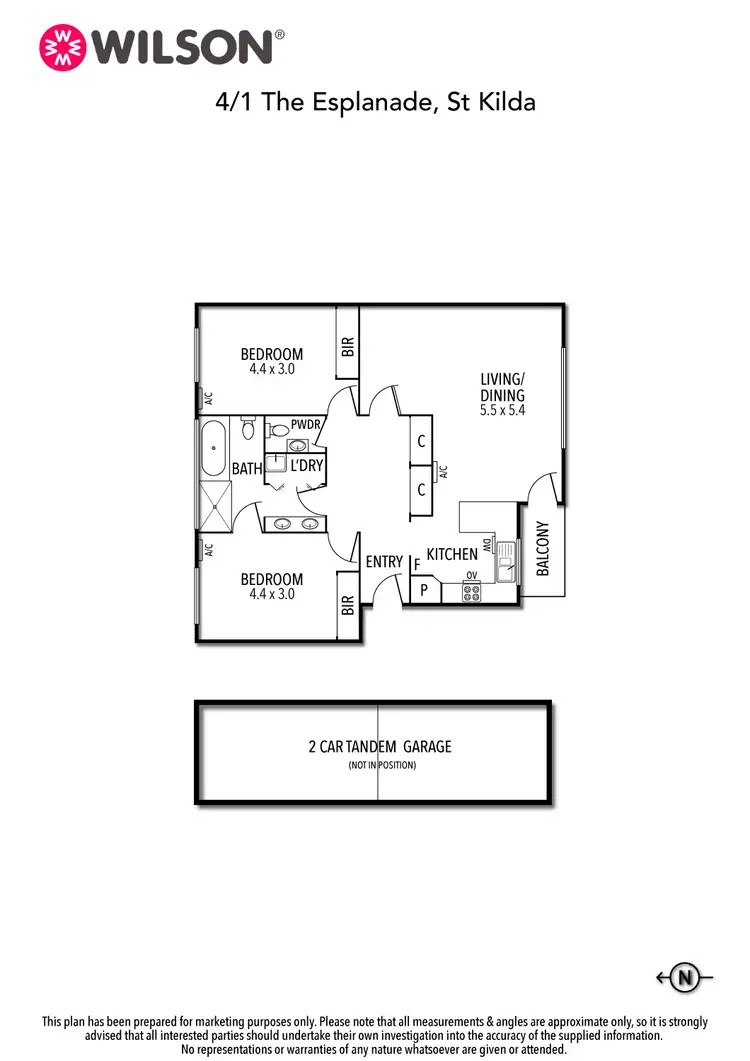 Floorplan of Homely apartment listing, 4/1 Esplanade, St Kilda VIC 3182