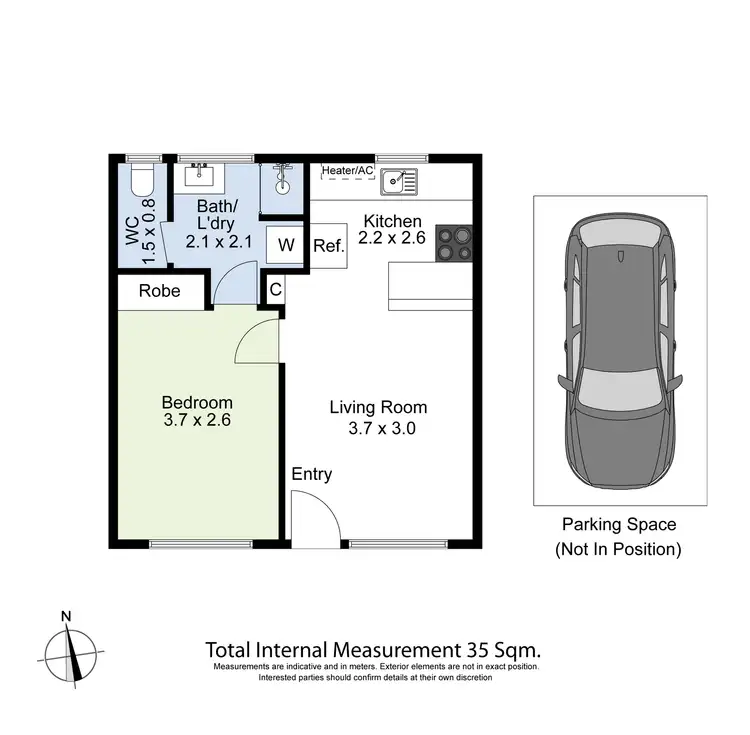 Floorplan of Homely apartment listing, 17/57 Kingsville Street, Kingsville VIC 3012
