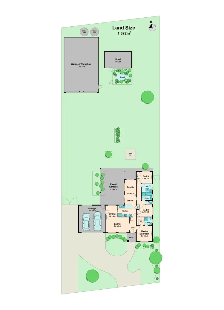 Floorplan of Homely house listing, 12 McCarthy Court, Wallan VIC 3756