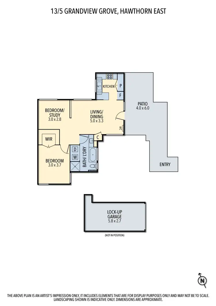 Floorplan of Homely apartment listing, 13/5 Grandview Grove, Hawthorn East VIC 3123