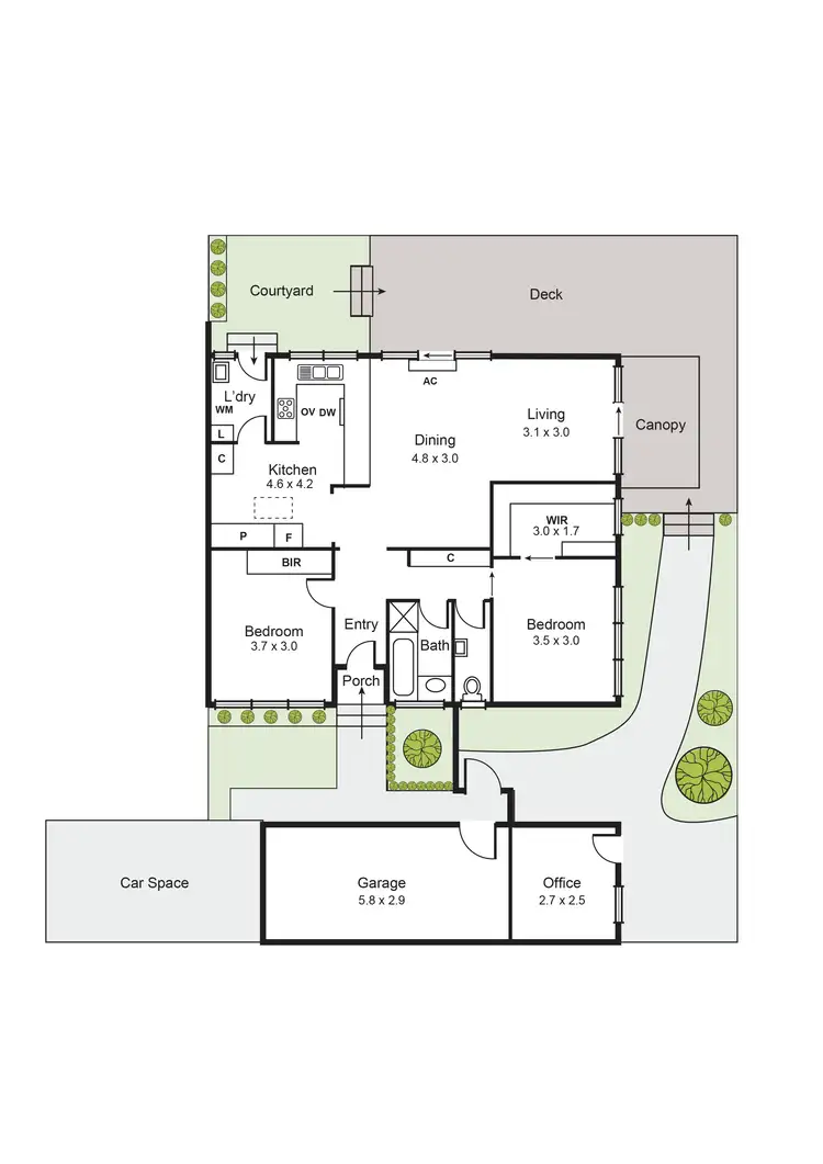 Floorplan of Homely unit listing, 3/207 Neerim Road, Carnegie VIC 3163