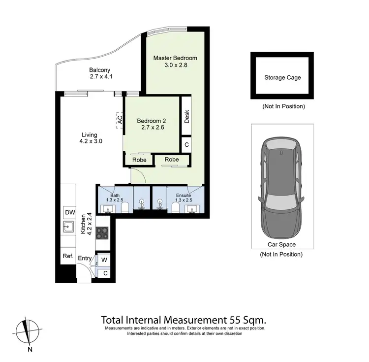 Floorplan of Homely apartment listing, 2009/8 Hallenstein Street, Footscray VIC 3011