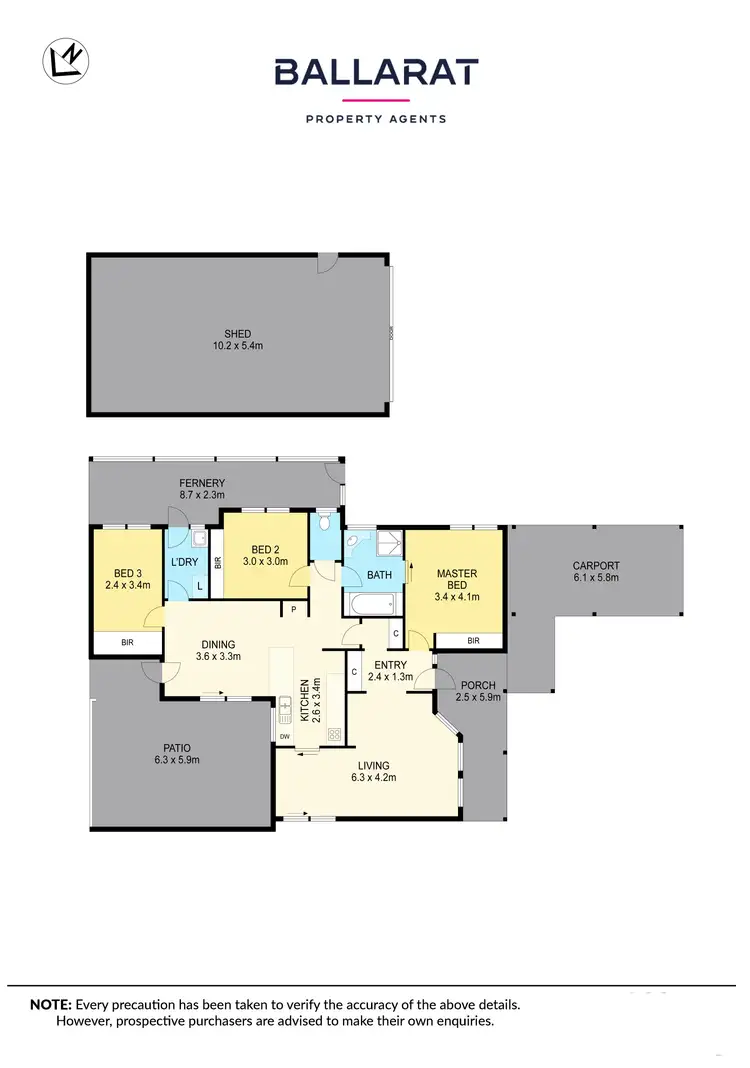 Floorplan of Homely house listing, 18 Prince Street, Sebastopol VIC 3356