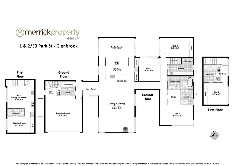 Floorplan of Homely house listing, 1 & 2/53 Park Street, Glenbrook NSW 2773