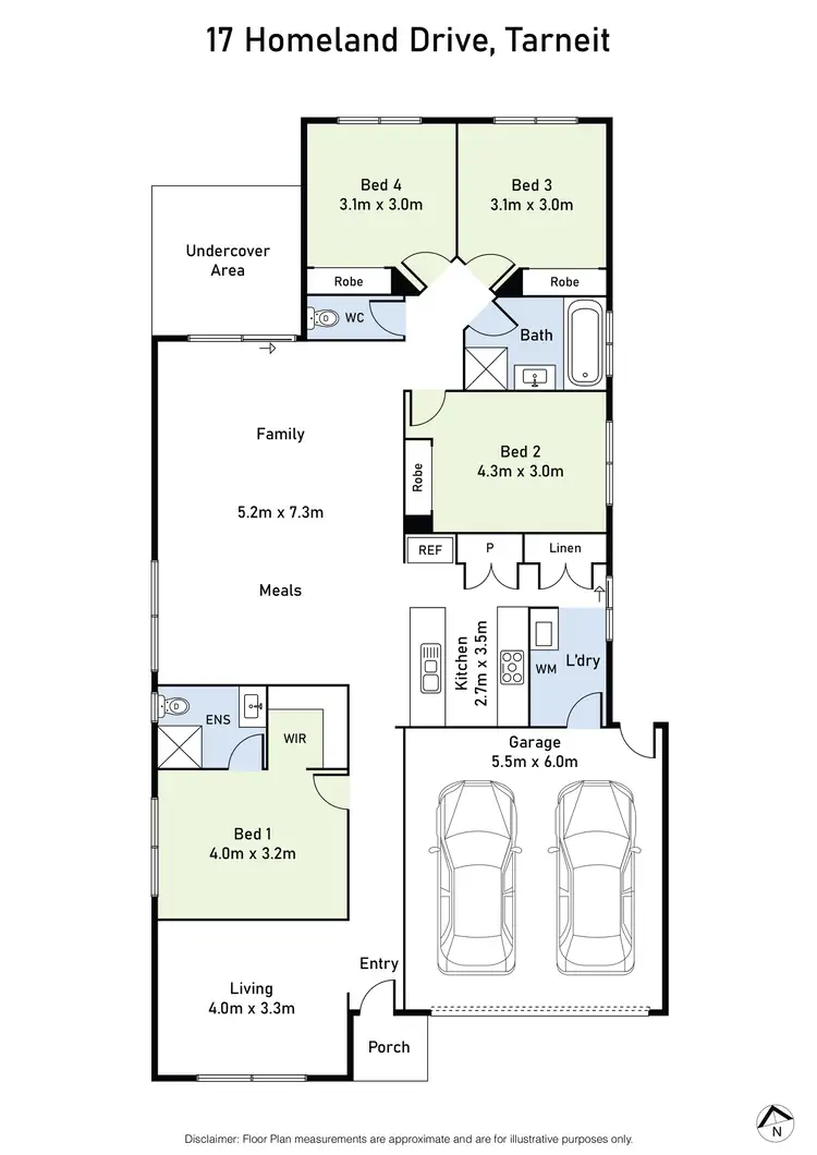 Floorplan of Homely house listing, 17 Homeland Drive, Tarneit VIC 3029