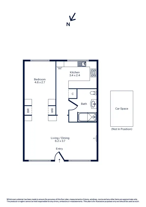 Floorplan of Homely apartment listing, 10/49 Electra Street, Williamstown VIC 3016