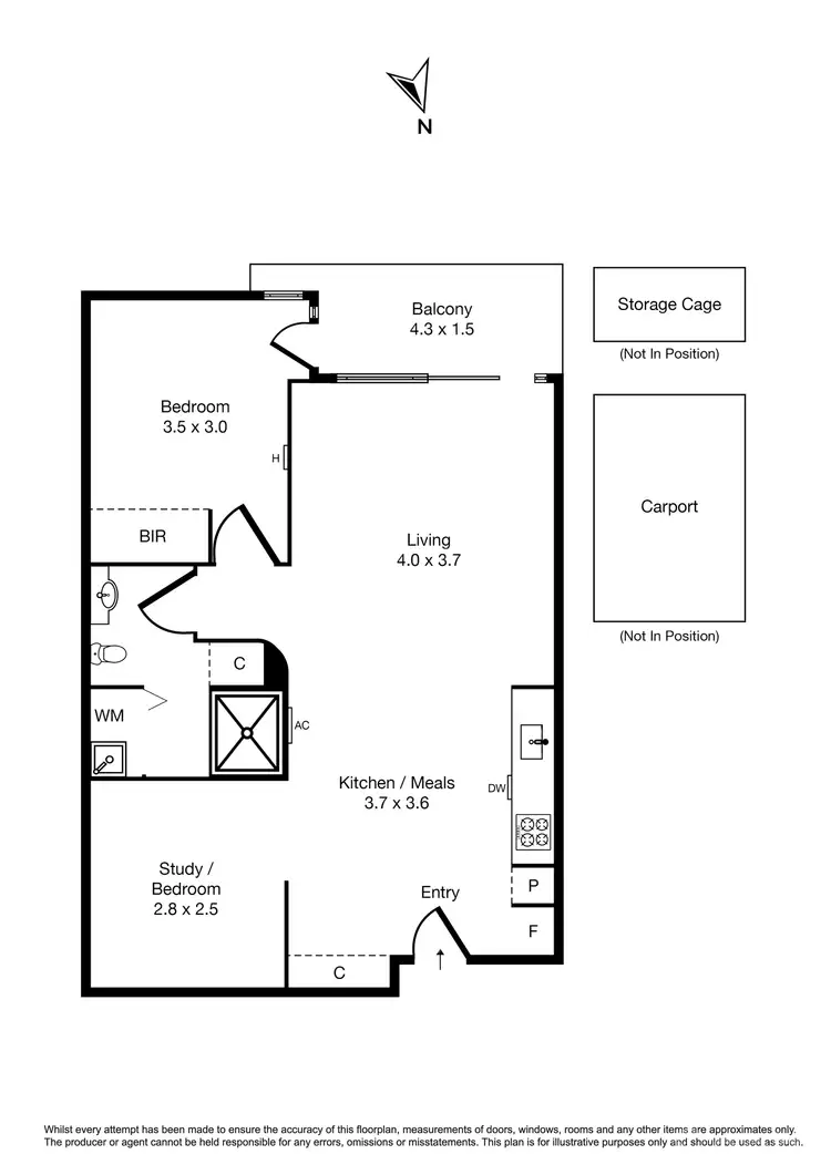 Floorplan of Homely apartment listing, 25/174 Peel Street, Windsor VIC 3181
