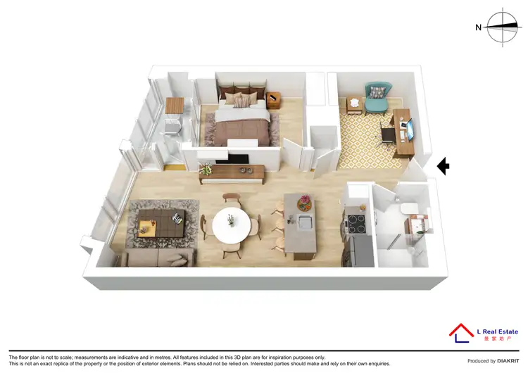 Floorplan of Homely apartment listing, 3701/160 Victoria Street, Carlton VIC 3053