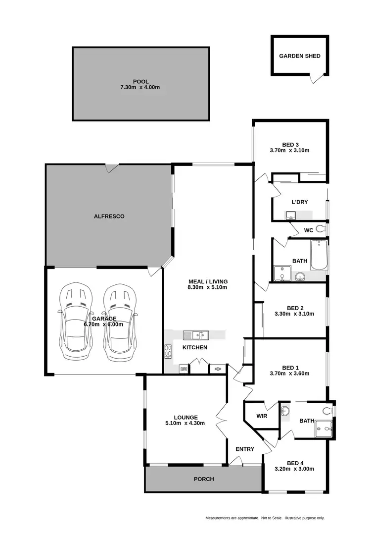 Floorplan of Homely house listing, 8 Clem Drive, Glenroy NSW 2640