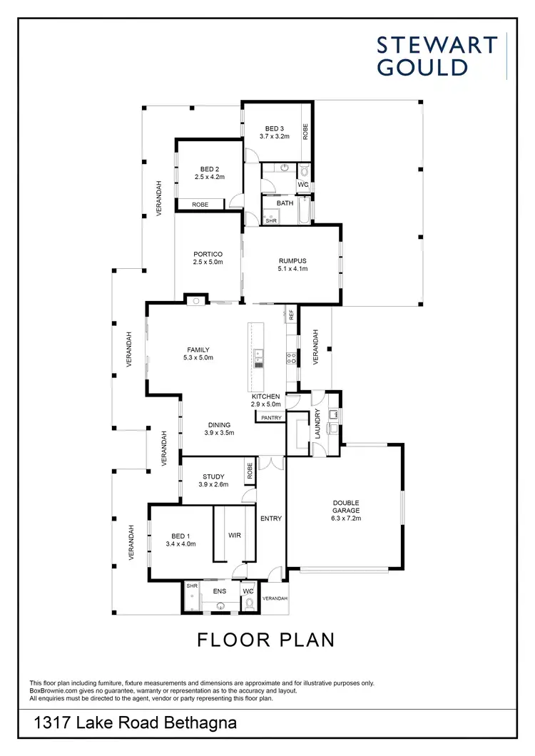 Floorplan of Homely house listing, 1317 Lake Road, Bethanga VIC 3691