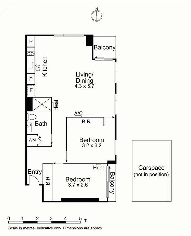 Floorplan of Homely apartment listing, 613/162 Albert Street, East Melbourne VIC 3002