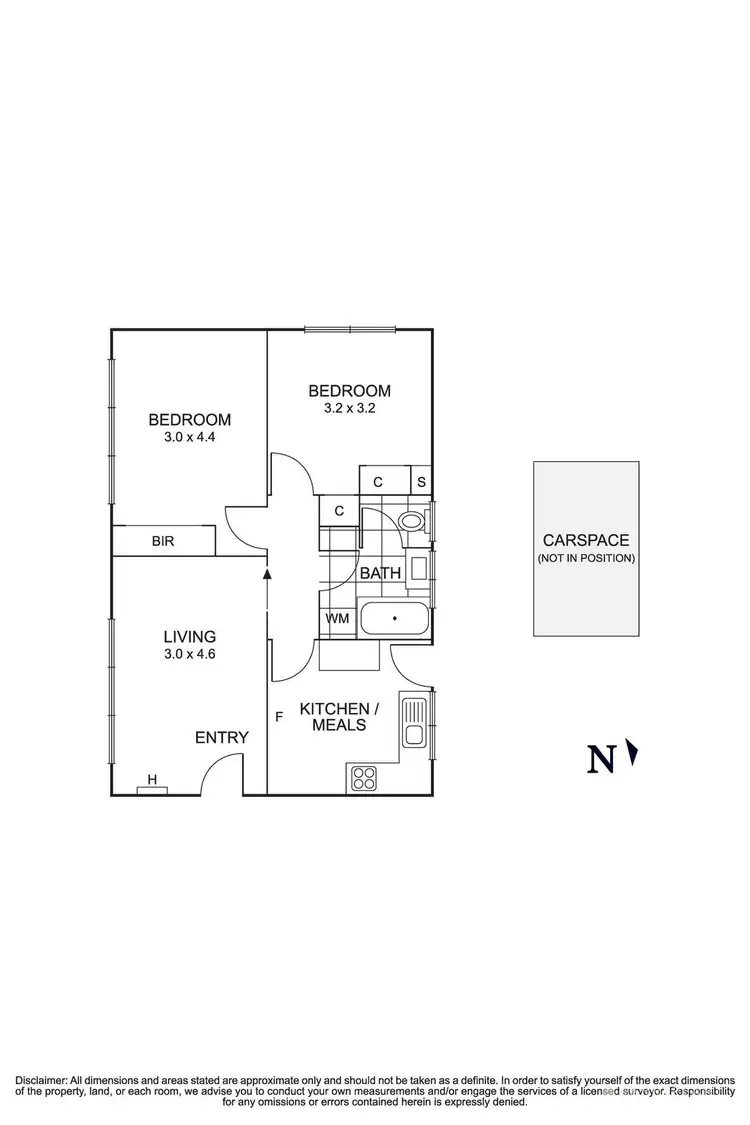 Floorplan of Homely apartment listing, 3/13 Main Street, Blackburn VIC 3130