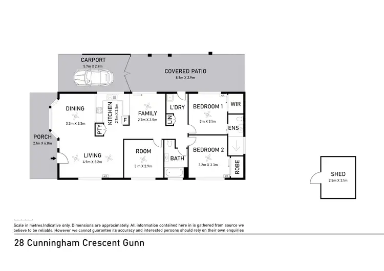 Floorplan of Homely house listing, 28 Cunningham Crescent, Gunn NT 832