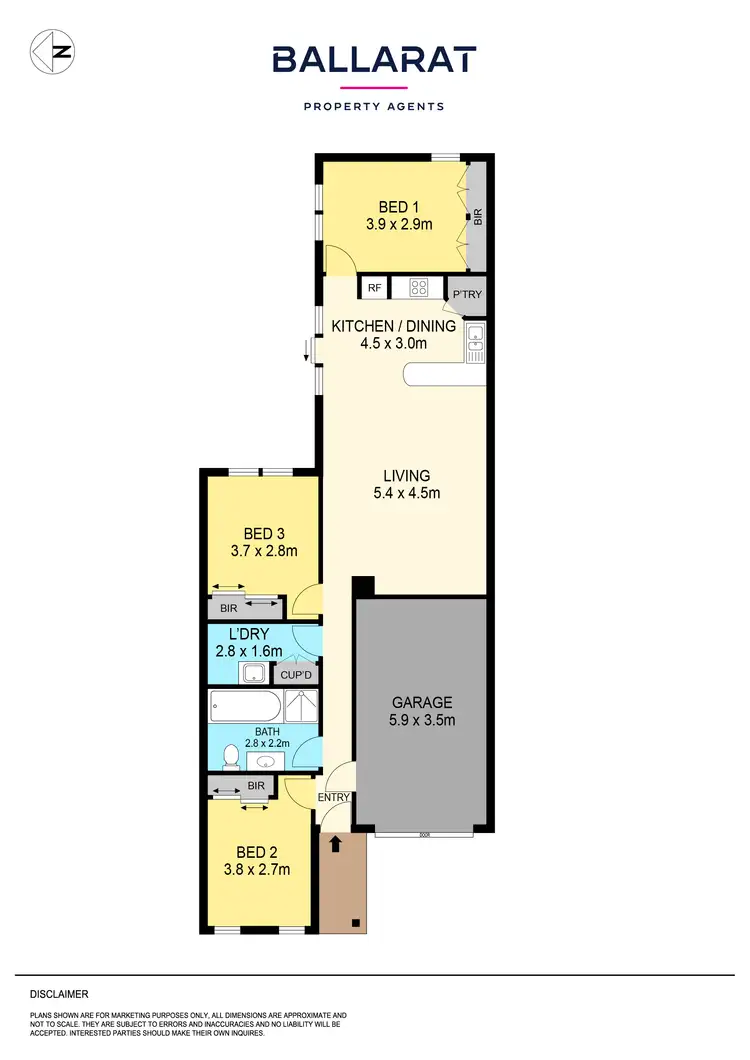 Floorplan of Homely house listing, 17 Oscar Drive, Sebastopol VIC 3356