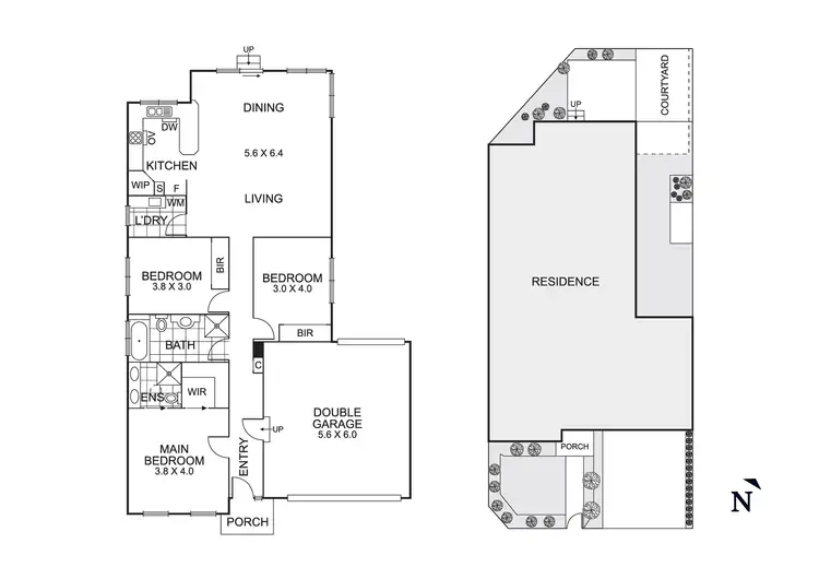 Floorplan of Homely townhouse listing, 7A Enright Street, Highett VIC 3190
