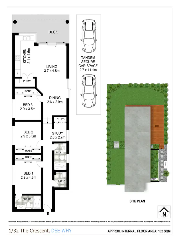 Floorplan of Homely apartment listing, 1/32 The Crescent, Dee Why NSW 2099