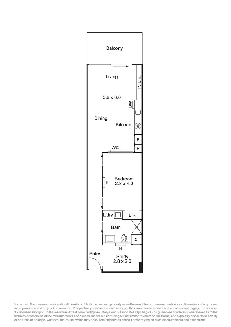 Floorplan of Homely apartment listing, 104/193 Mckinnon Road, Mckinnon VIC 3204
