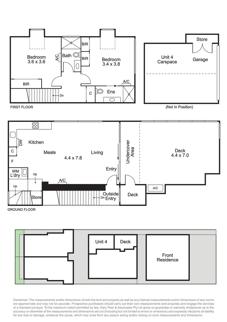 Floorplan of Homely townhouse listing, 4/354 Dandenong Road, St Kilda East VIC 3183