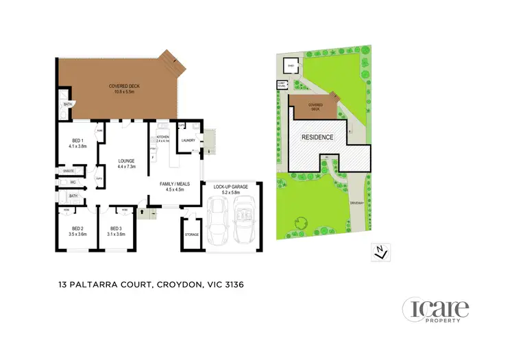 Floorplan of Homely house listing, 13 Paltarra Court, Croydon VIC 3136