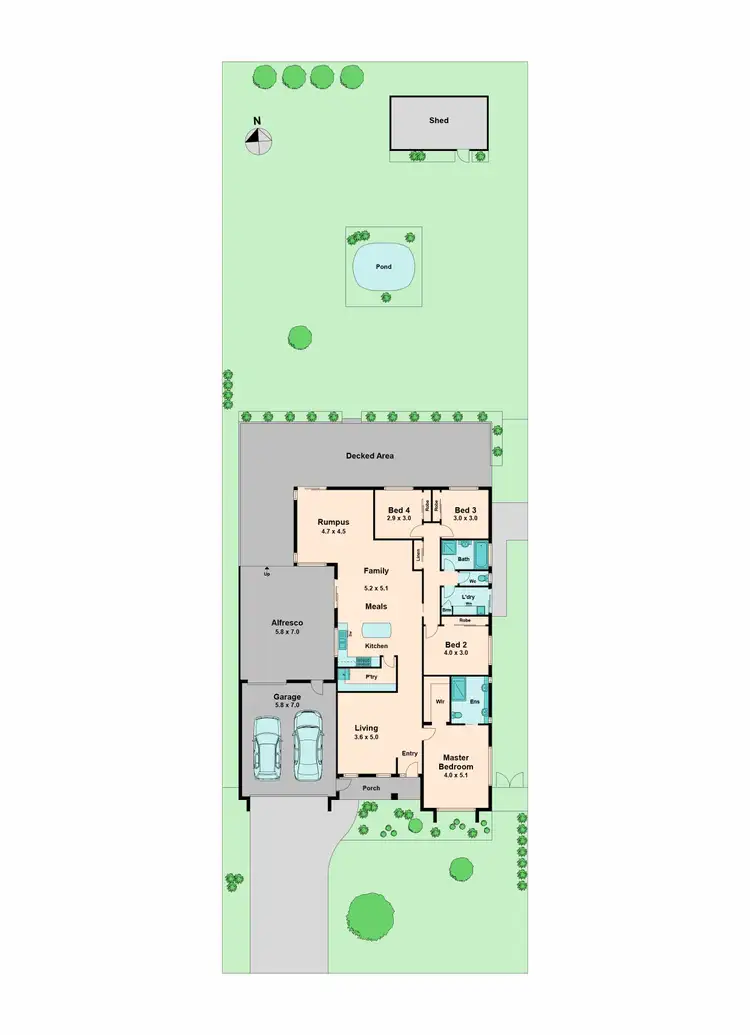 Floorplan of Homely house listing, 8 Robinia Court, Kilmore VIC 3764
