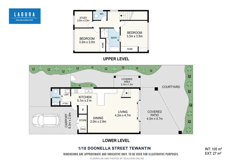 Floorplan of Homely unit listing, 1/10 Doonella Street, Tewantin QLD 4565