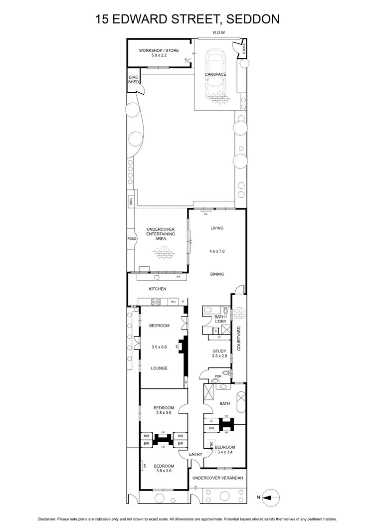 Floorplan of Homely house listing, 15 Edward Street, Seddon VIC 3011