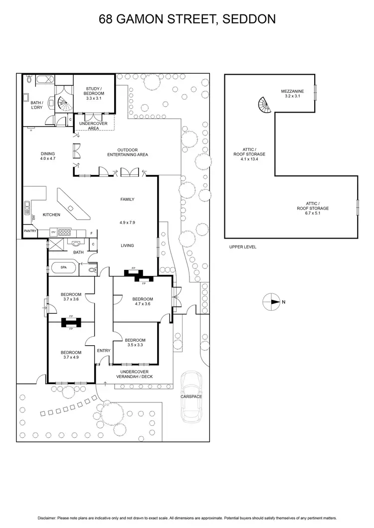 Floorplan of Homely house listing, 68 Gamon Street, Seddon VIC 3011