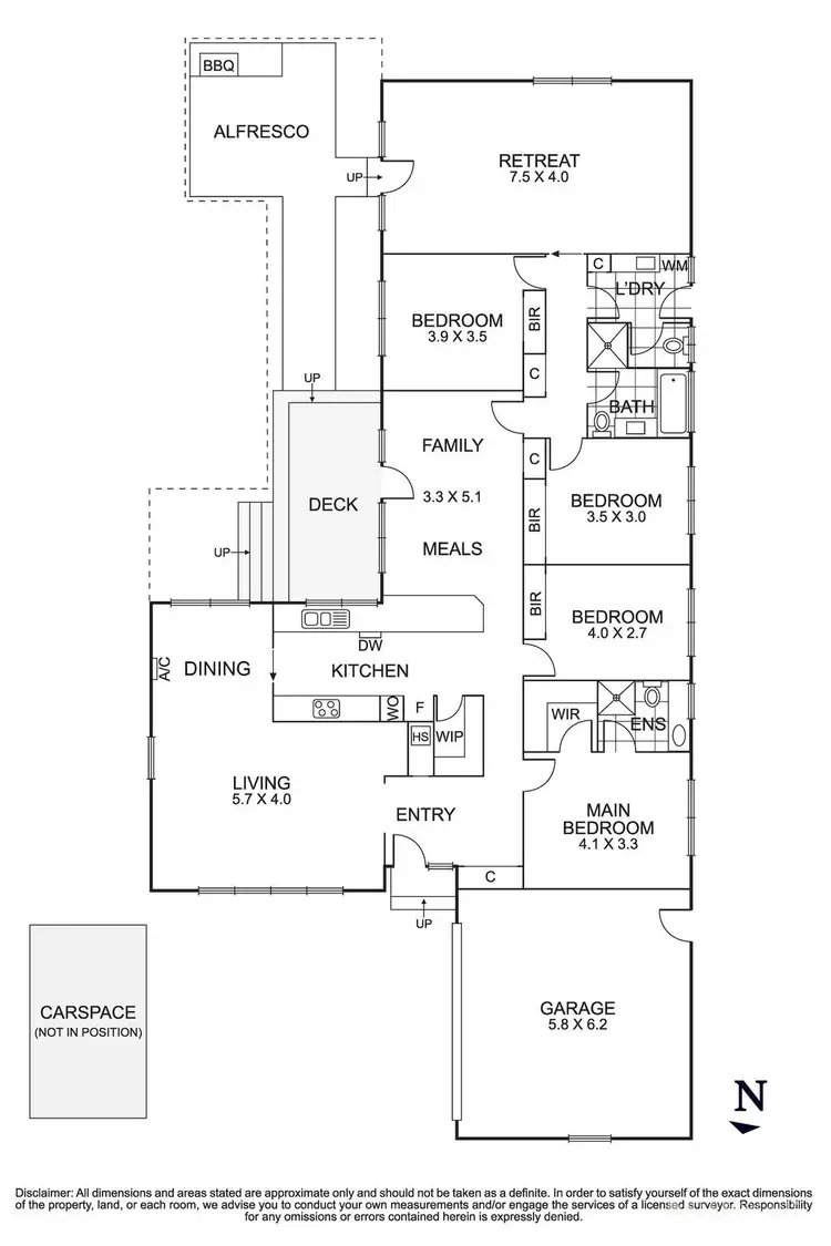Floorplan of Homely house listing, 54 Melissa Street, Donvale VIC 3111