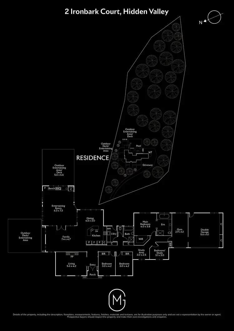 Floorplan of Homely house listing, 2 Ironbark Court, Hidden Valley VIC 3756