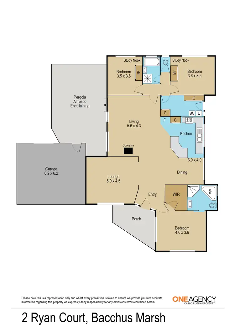 Floorplan of Homely house listing, 2 Ryan Court, Bacchus Marsh VIC 3340