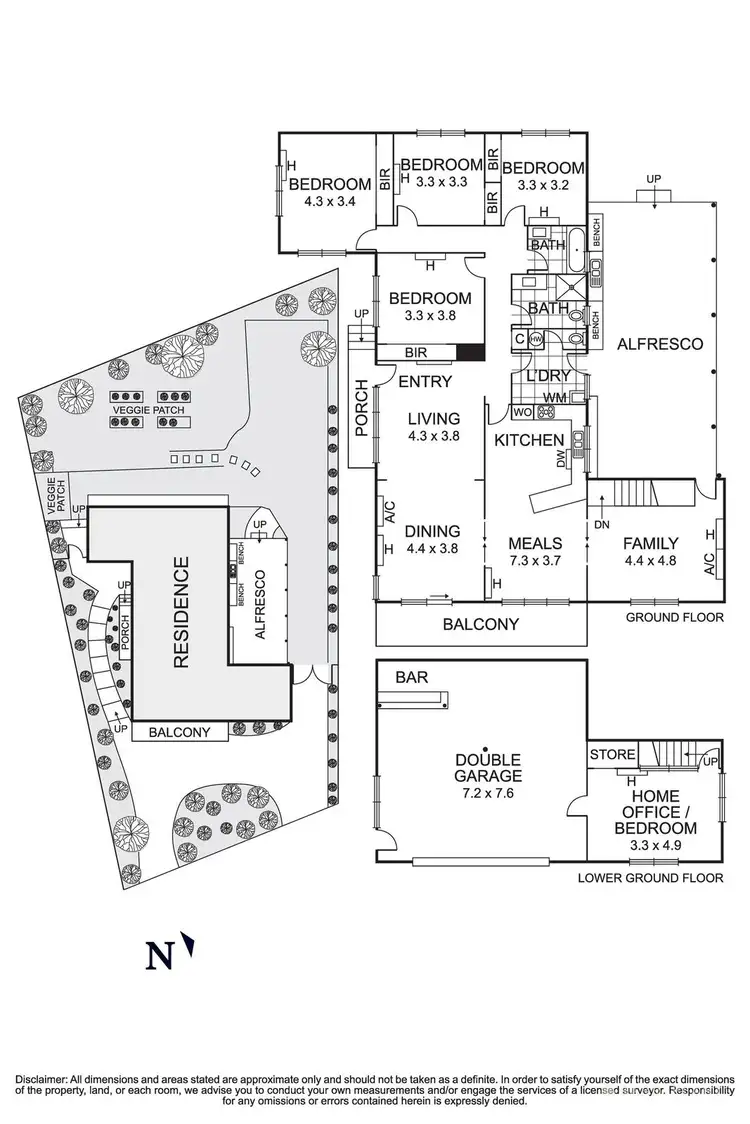 Floorplan of Homely house listing, 25 Pleasant Drive, Heathmont VIC 3135
