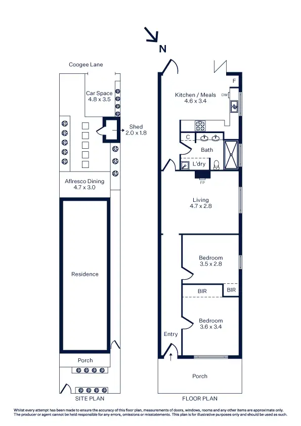 Floorplan of Homely house listing, 58 Railway Crescent, Williamstown VIC 3016