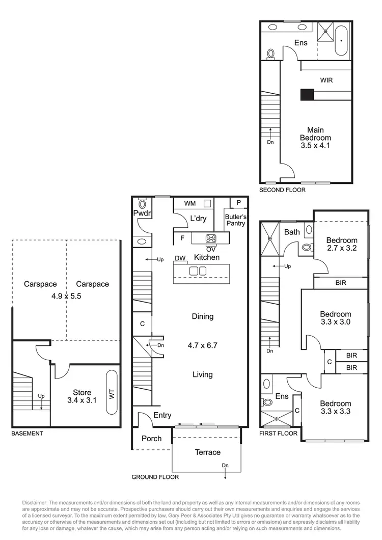 Floorplan of Homely townhouse listing, 5/181 East Boundary Road, Bentleigh East VIC 3165