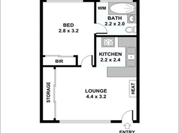Floorplan of Homely apartment listing, 11/12 Carmichael Street, West Footscray VIC 3012