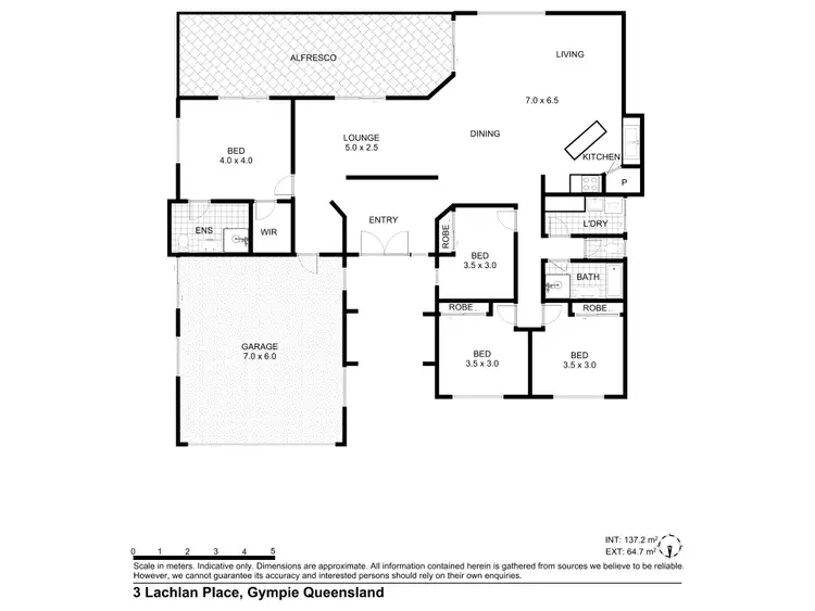 Floorplan of Homely house listing, 3 Lachlan Place, Gympie QLD 4570