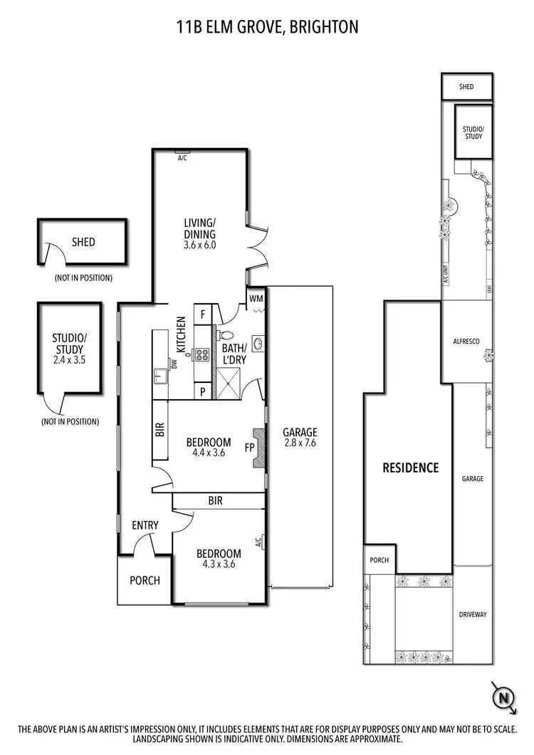 Floorplan of Homely unit listing, 11B Elm Grove, Brighton VIC 3186
