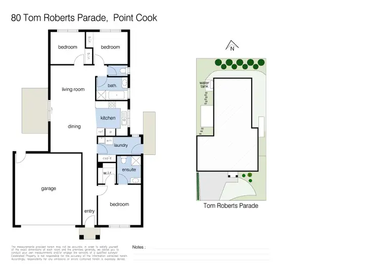 Floorplan of Homely house listing, 80 Tom Roberts Parade, Point Cook VIC 3030