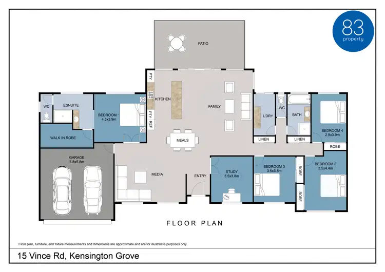 Floorplan of Homely house listing, 15 Vince Road, Kensington Grove QLD 4341