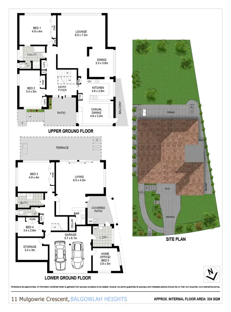 Floorplan of Homely house listing, 11 Mulgowrie Crescent, Balgowlah Heights NSW 2093