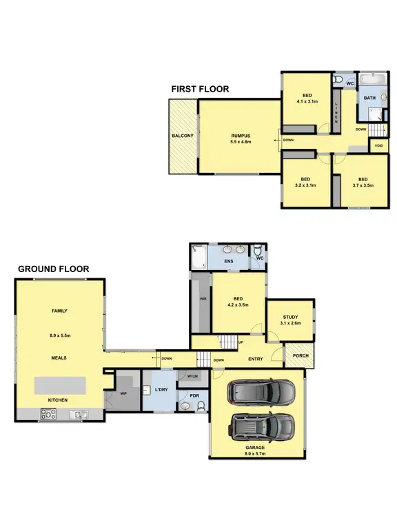 Floorplan of Homely house listing, 57 Highlander Street, Torquay VIC 3228