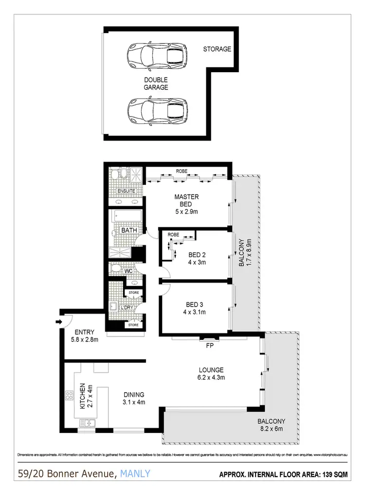 Floorplan of Homely apartment listing, 59/20 Bonner Avenue, Manly NSW 2095