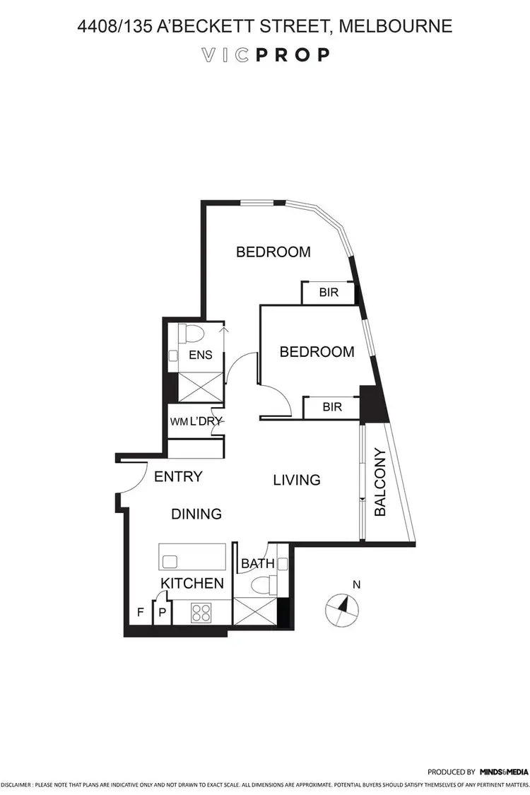 Floorplan of Homely apartment listing, 4408/135 Abeckett Street, Melbourne VIC 3000