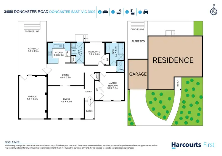 Floorplan of Homely unit listing, 3/959 Doncaster Road, Doncaster East VIC 3109