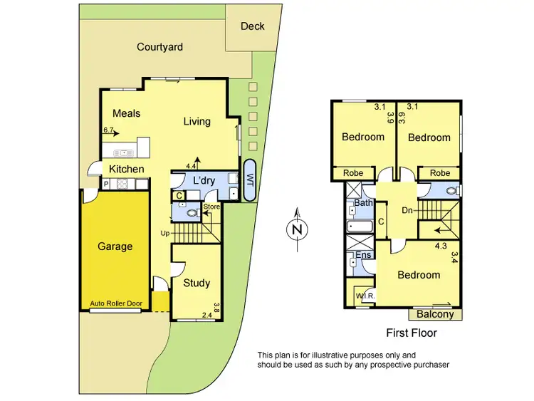 Floorplan of Homely townhouse listing, 4 Sapphire Court, Greensborough VIC 3088